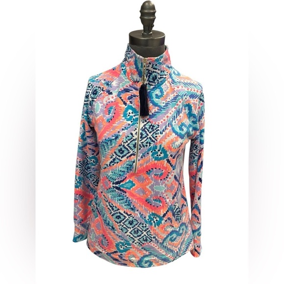 Lilly Pulitzer Skipper Popover Solar Opposite Size Small - Picture 1 of 14